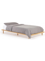 LENA cama individual de madera maciza de fresno 90x200 cm