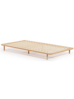 LENA cama individual de madera maciza de fresno 90x200 cm