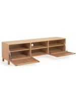 BOMBER 180 cm TV cabinet in solid wood and oak veneer