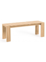 KTOR banc 135 ou 175 ou 215 cm en teck massif pour usage intérieur ou extérieur