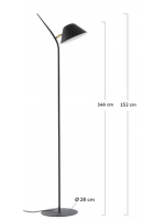 LISIA lampadaire design en métal pour la maison
