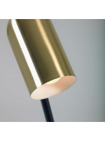 BIS Stehlampe in Gold und schwarzem Metall-Wohndesign