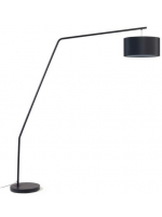 CAPRI Stehlampe aus Metall und Lampenschirm aus Baumwolle im Home-Office-Design