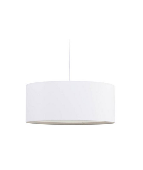 ARES Ø 50 cm bianco o nero paralume per lampada a sospensione in cotone