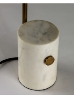 ANASTASIA in marble and metal table lamp
