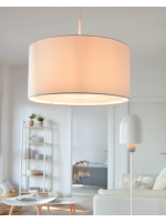 ARES white or black cotton lampshade for pendant lamp