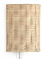 GIZZ natural rattan wall light