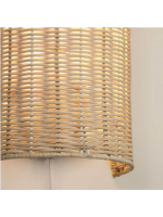 GIZZ natural rattan wall light