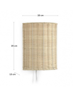 GIZZ applique in rattan nturale