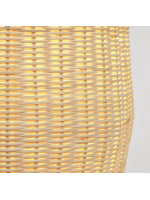 DONOMA floor lamp in natural rattan