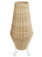 KUSA Stehlampe oder Tischlampe aus natürlichem Rattan