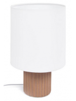 FRIZI abat jour Lampe aus Terrakotta und weißer Baumwolle