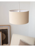 BAHAMAS lustre beige ou gris avec abat-jour en coton