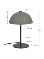 CRESS table lamp in metal