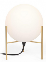 BORIS lampe de table en métal doré et sphère en verre design