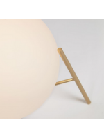 BORIS table lamp in gold metal and design glass sphere