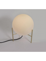 BORIS lampe de table en métal doré et sphère en verre design