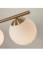CETUS metal chandelier and 3 enameled glass spheres design