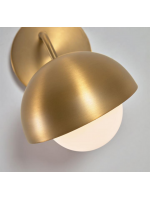 DESPA Lampe applique en métal doré et sphère en verre satiné