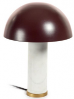 ELIT lampe de table en marbre blanc et métal