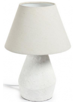 DEPRO table lamp in white magnesium