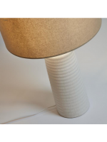 MIERO table lamp in ceramic and cotton