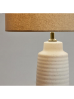 MIERO table lamp in ceramic and cotton