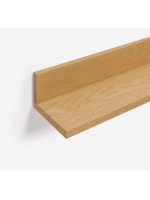 DASTER shelf 80 or 120 cm long in oak veneer