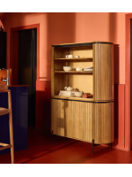 BASCO credenza h 170 cm in legno massello dogato design living casa