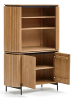 BASCO buffet h 170 cm en bois massif latté design living house