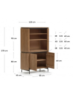 BASCO aparador h 170 cm de listones de madera maciza design living house