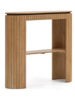 BASCO console in solid wood slatted design living house