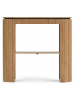 BASCO console in solid wood slatted design living house