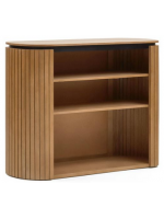 BASCO bookcase h 90 cm in solid wood slatted design living house