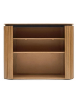 BASCO librería h 90 cm de listones de madera maciza design living house