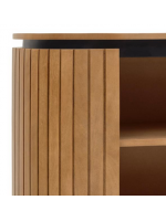 BASCO bookcase h 90 cm in solid wood slatted design living house