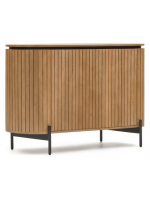 BASCO buffet h 80 cm buffet en bois massif à lattes design living casa