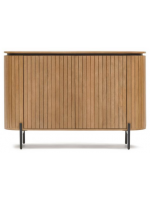 BASCO aparador h 80 cm aparador de listones de madera maciza design living casa