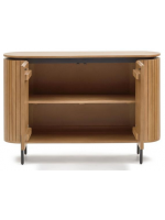 BASCO credenza h 80 cm madia in legno massello dogato design living casa