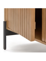 BASCO sideboard h 80 cm sideboard in solid wood slatted design living casa