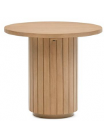 BASCO petite table en lattes de bois massif design living home