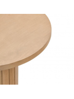 BASCO kleiner Tisch in Massivholz Lamellen Design Wohnhaus