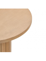 BASCO petite table en lattes de bois massif design living home