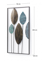 CANTO h104 decorazione murale in metallo multicolore quadro