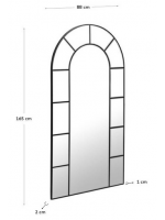 EYRE window mirror with black metal frame