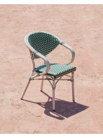 ANGUIR sillón apilable de aluminio hogar jardín terraza bar cafetería restaurante hotel heladería