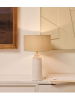 MIERO table lamp in ceramic and cotton