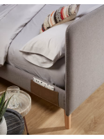 DERA tête de lit simple en tissu couleur au choix