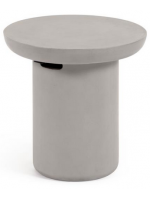 GREGOR side table in concrete resistant for gardens and terraces