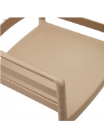 ARIEL chair with armrests in polypropylene for garden terraces restaurants stackable